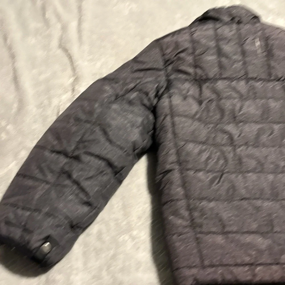 Gerry boys S 7-8 coat gray/black Quilted Winter Jacket zip high neck soft shell